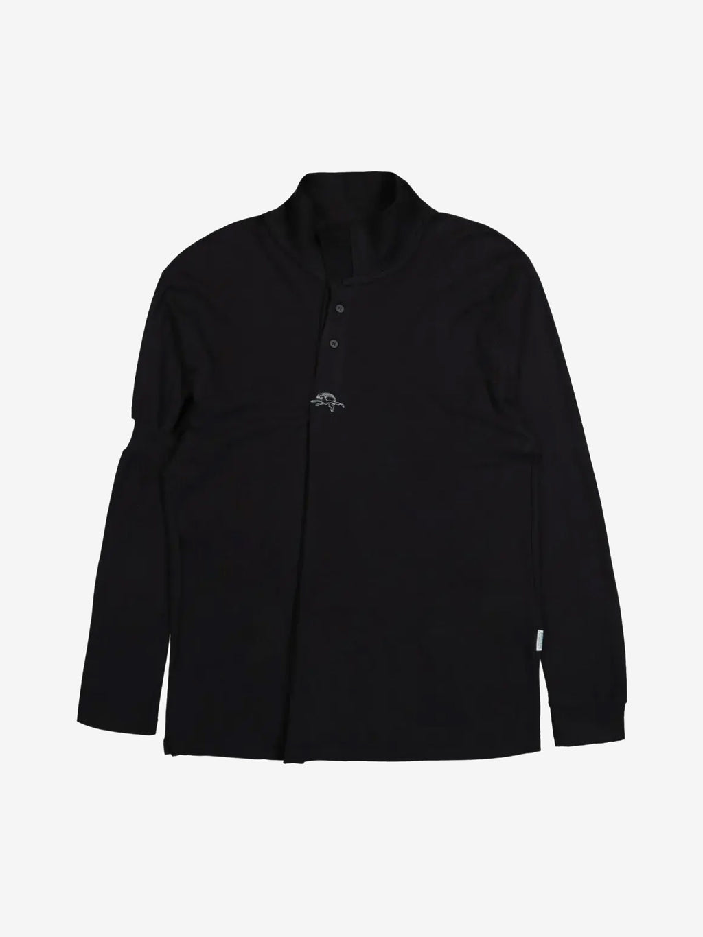 PROTOTYPES - Men Wrapped Long Sleeve Polo Shirt