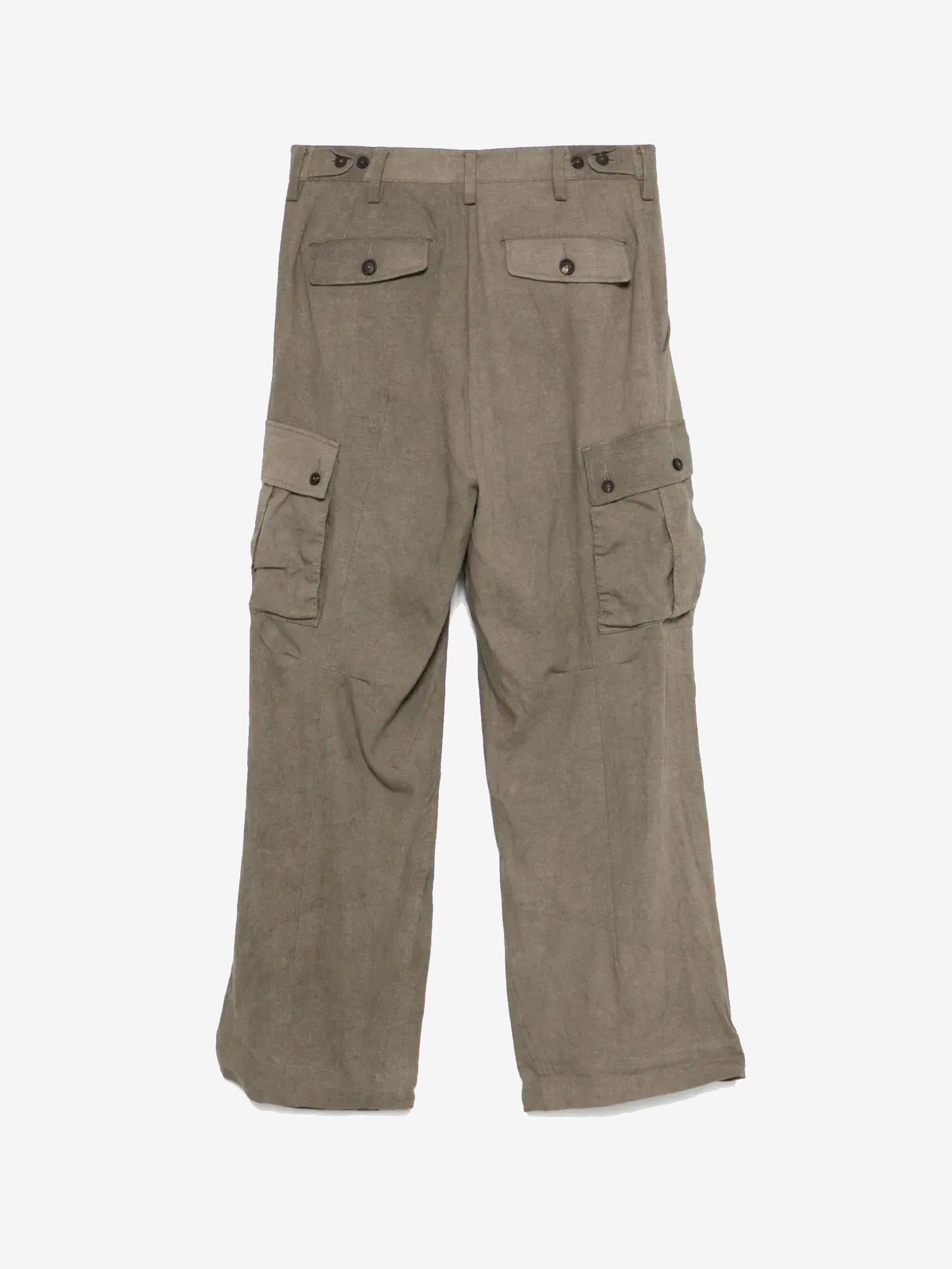 Tan pants, back view