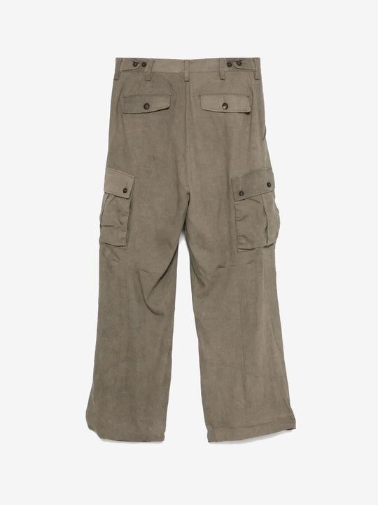 Tan pants, back view