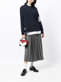 THOM BROWNE Women LS 4 Bar  Jersey Rugby Tee