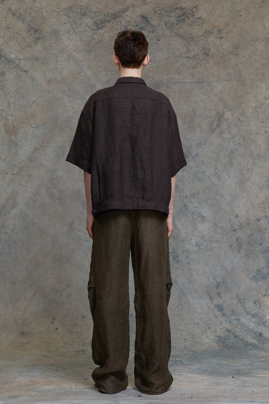 ZIGGY CHEN Men Oversized Short Sleeve Workers Shirt