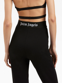PALM ANGELS Women Logo Tape Flare Sweatpants