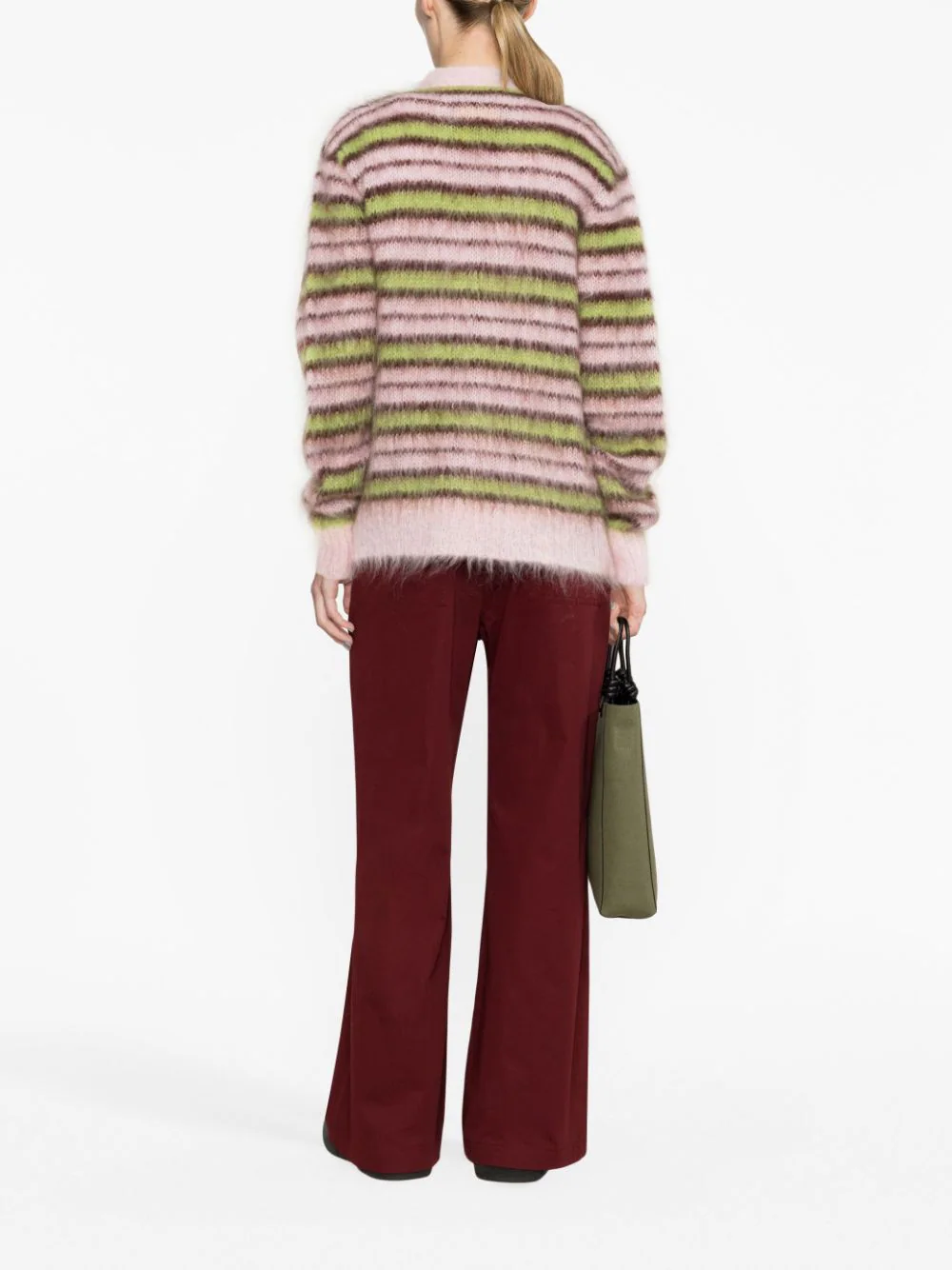 Marni Pink Striped Sweater