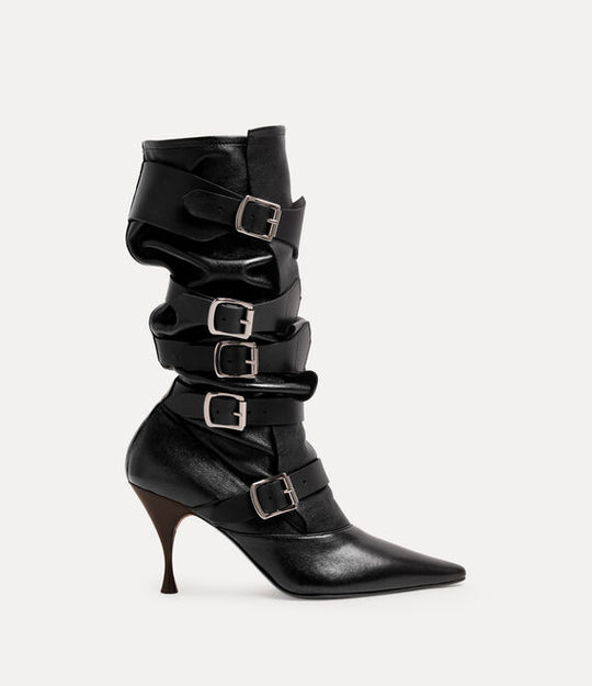 Black boots, side view
