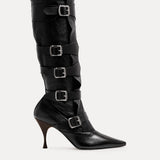 Black boots, side view