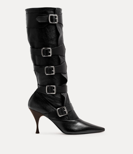Black boots, side view