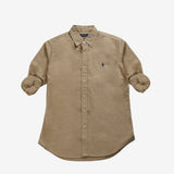 POLO RALPH LAUREN - Men Long-Sleeve Garment-Dyed Oxford Sport Shirt
