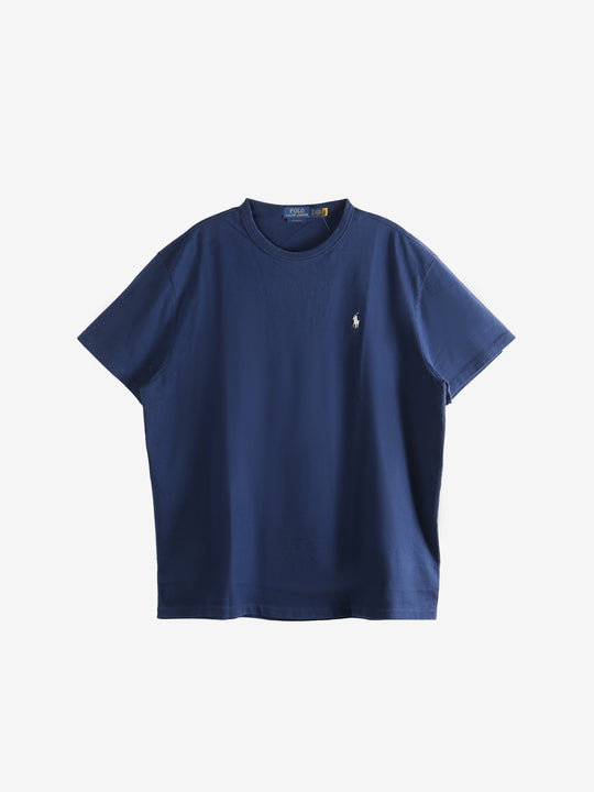 Navy t-shirt, front view