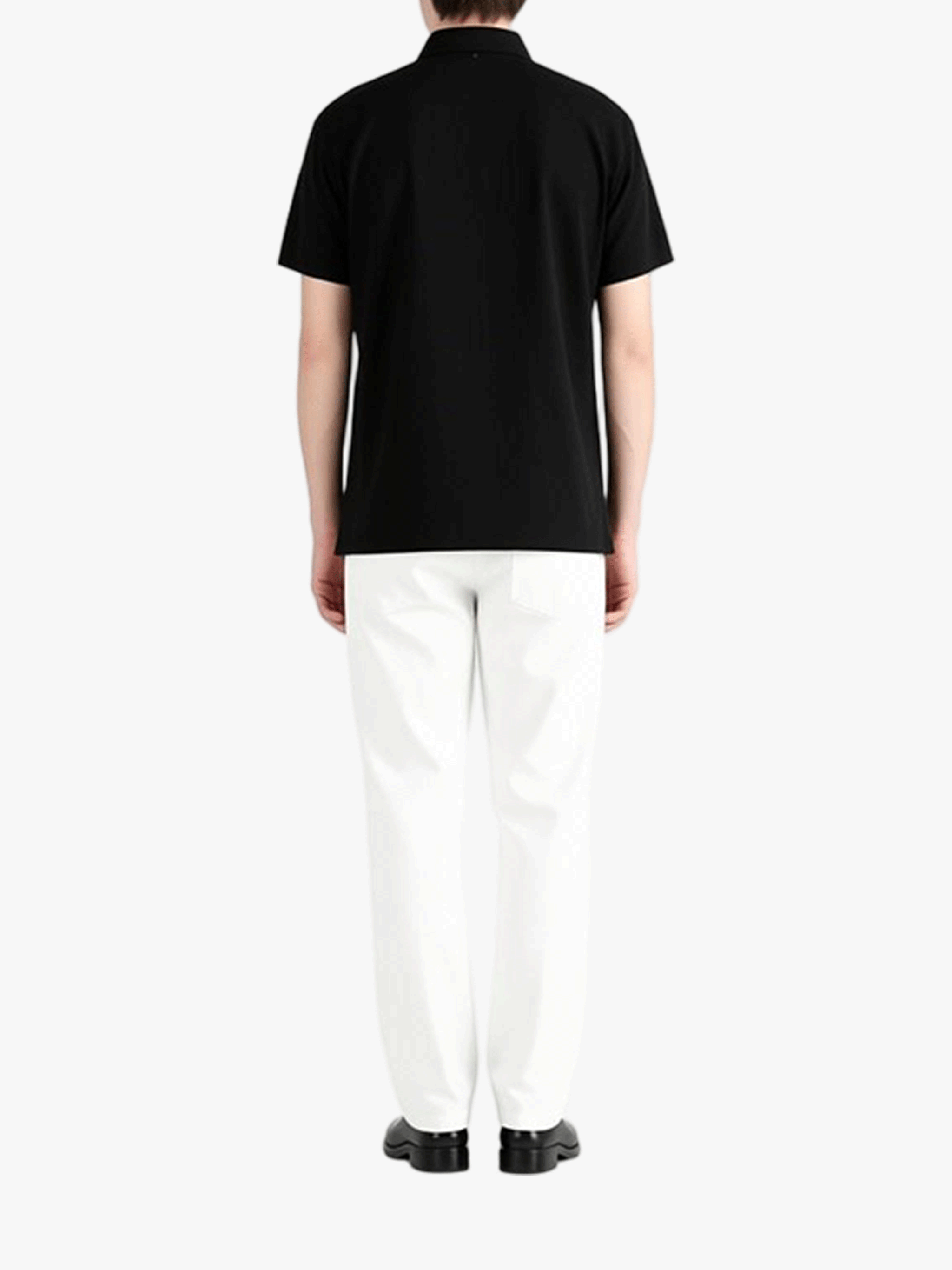 Black shirts, full body view