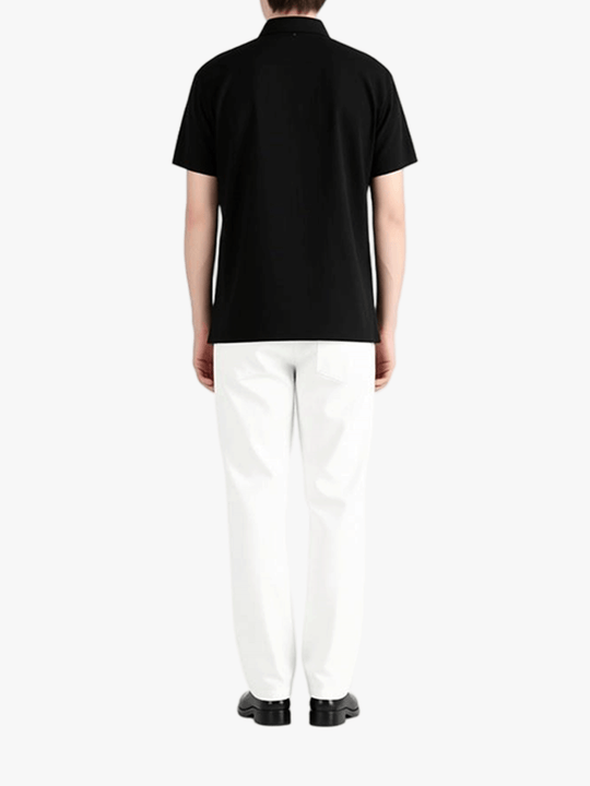 Black shirts, full body view