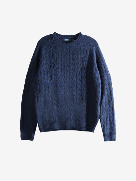 Navy sweater,front view