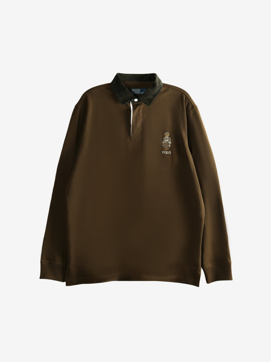 Brown shirt,front view