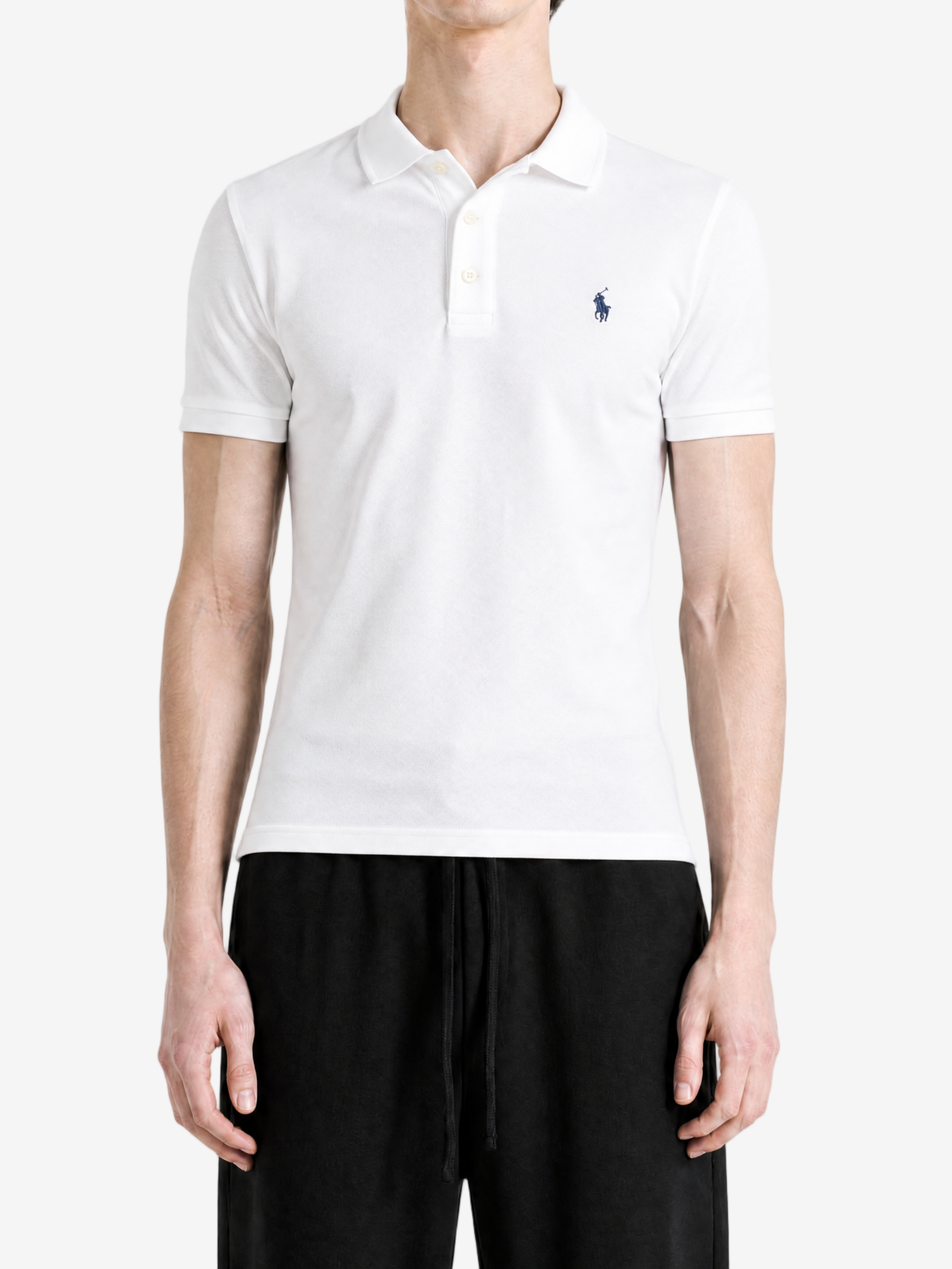 White t-shirt, full body view