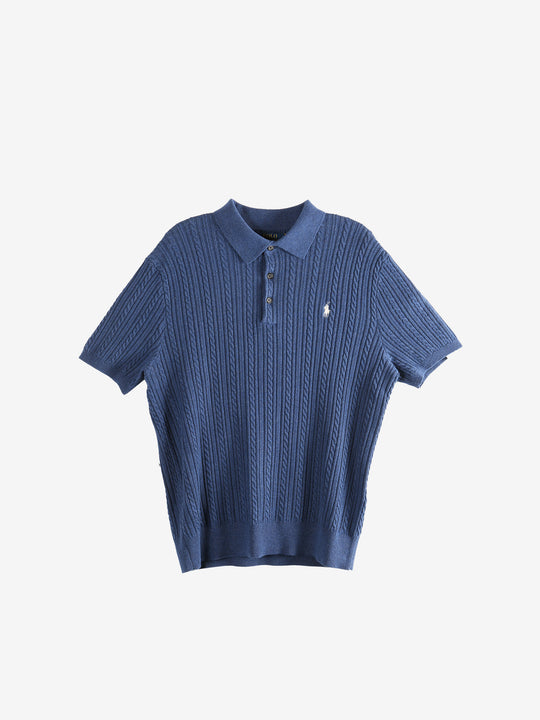 Navy t-shirt, front view