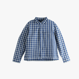 Blue shirt, front view