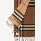BURBERRY - Unisex Contrast Cashmere Scarf