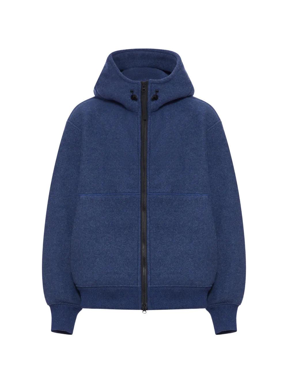 Navy jacket, front view