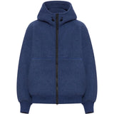 Navy jacket, front view