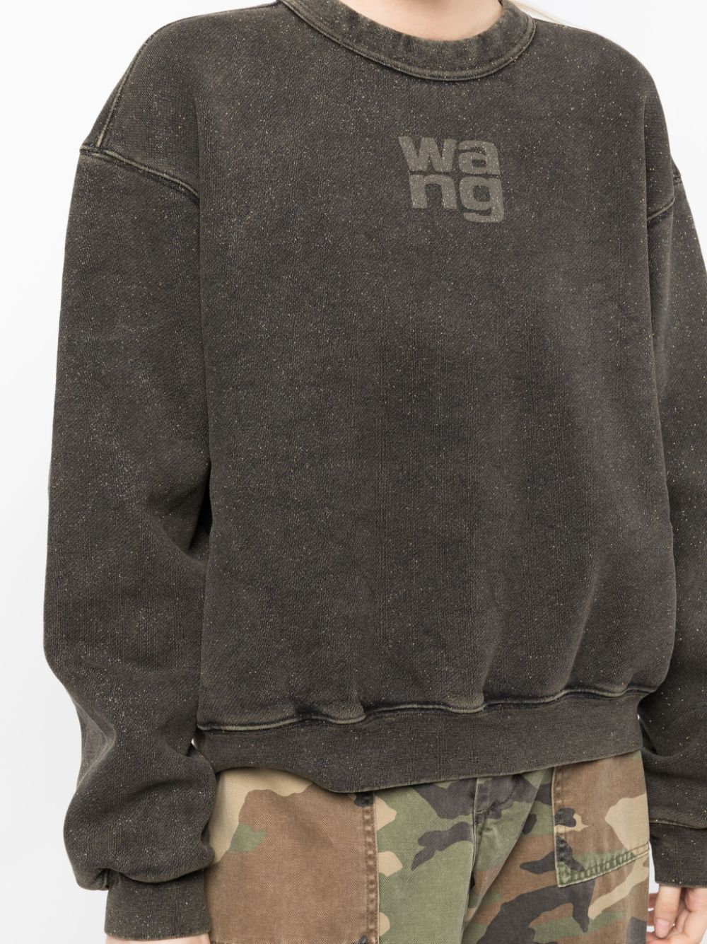 T By Alexander Wang - Glitter Terry Hoodie