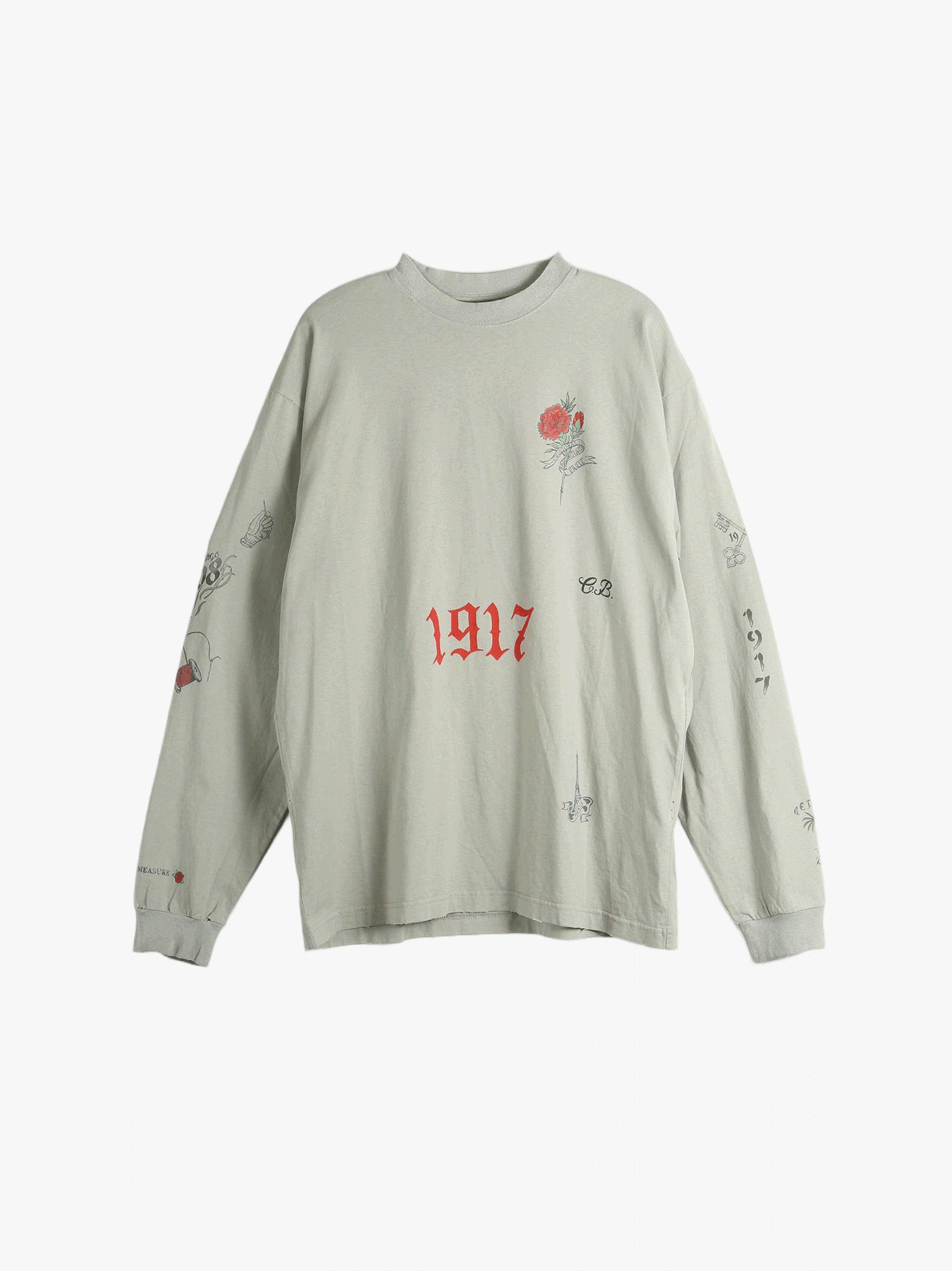 Grey tops, front view