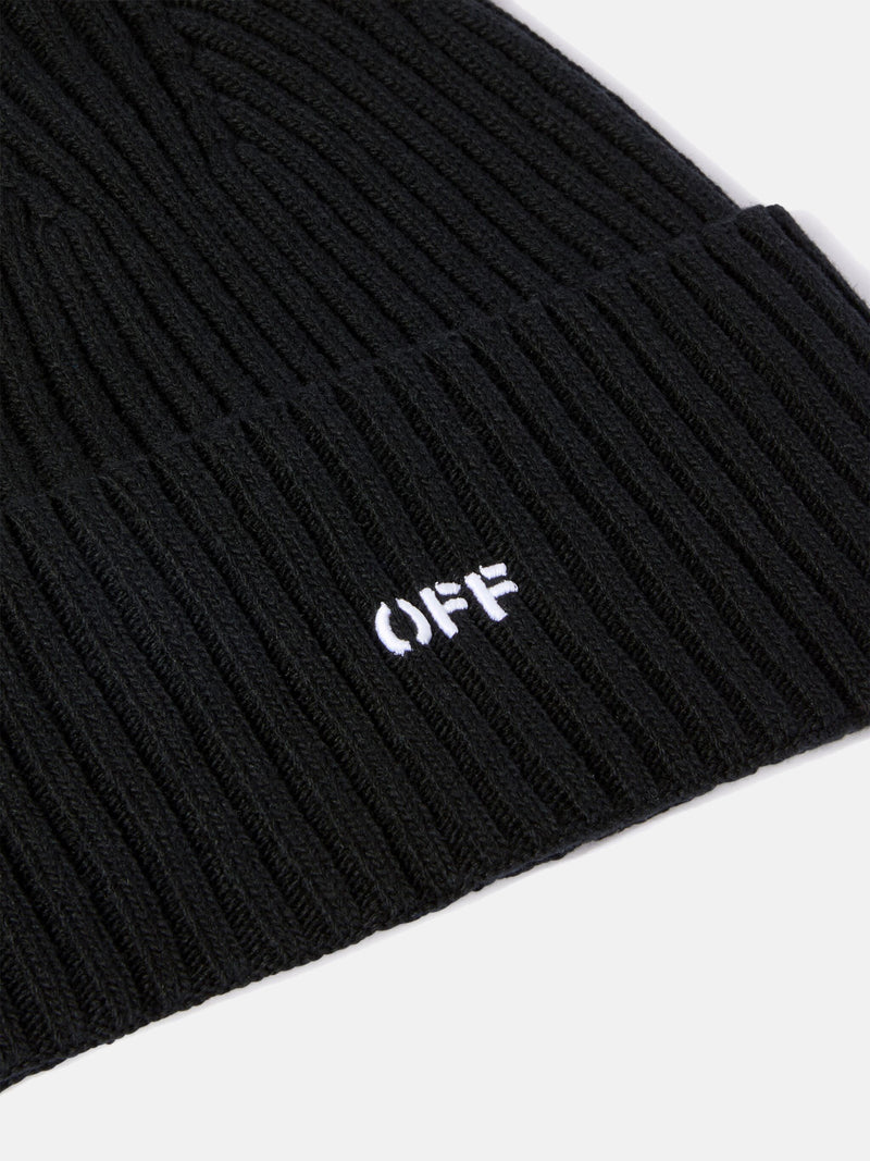 OFF WHITE - Men Offstamp Loose Knit Beanie