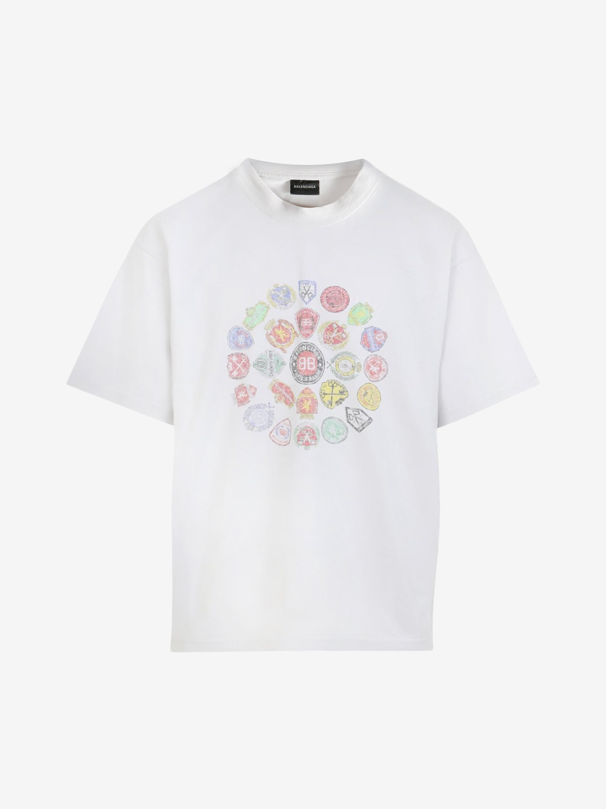 White t-shirt, front view