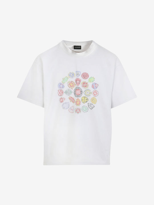 White t-shirt, front view