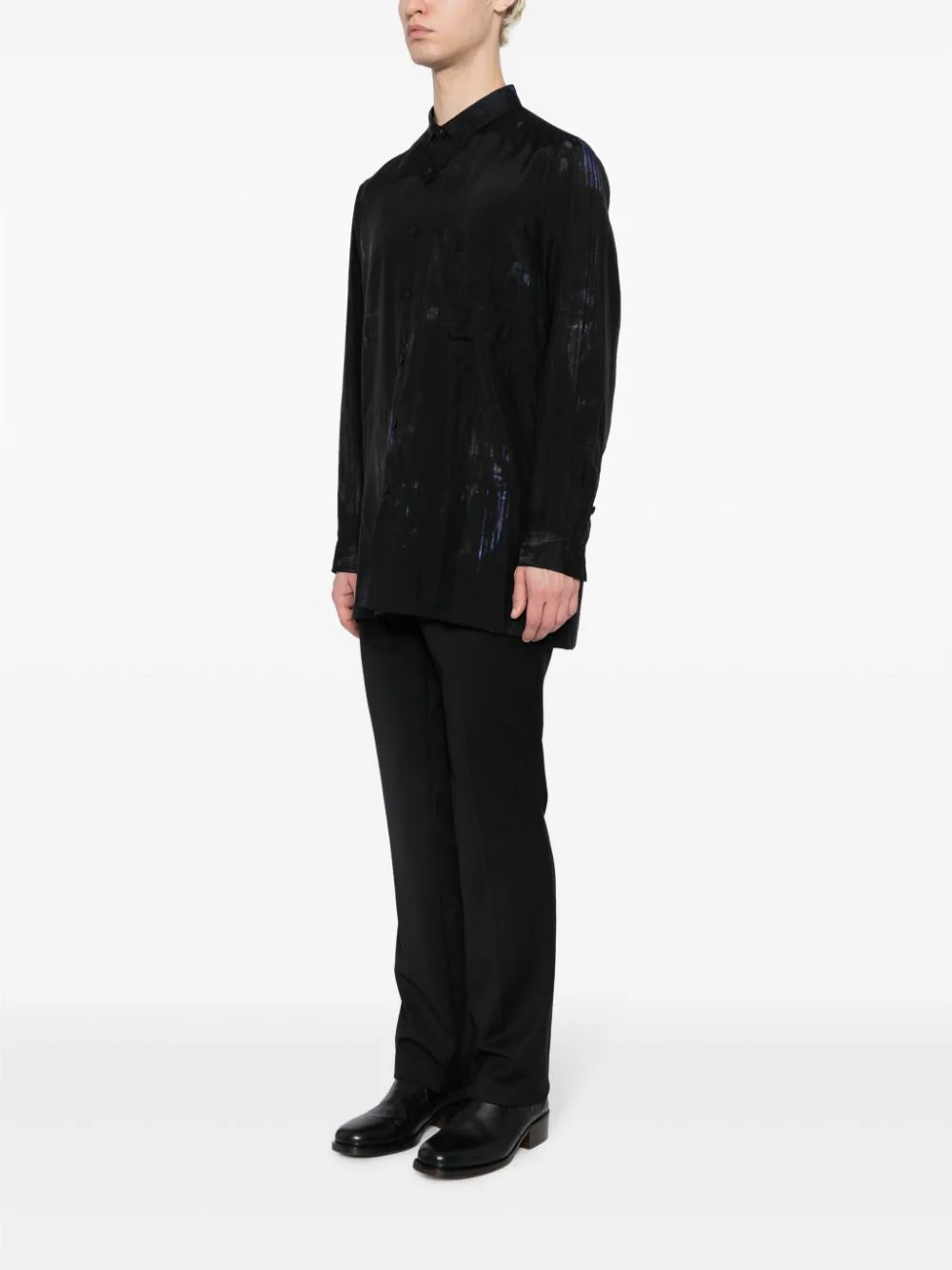 YOHJI YAMAMOTO POUR HOMME Men Extended Tab Pocket Shirt – Atelier