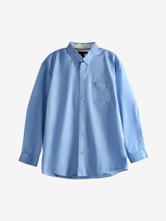 Blue shirt ,front view