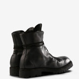 GUIDI - Men Sole Rubber Laced Up Boots