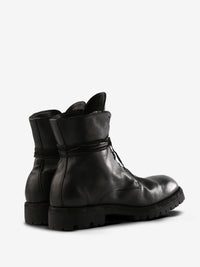 GUIDI - Men Sole Rubber Laced Up Boots