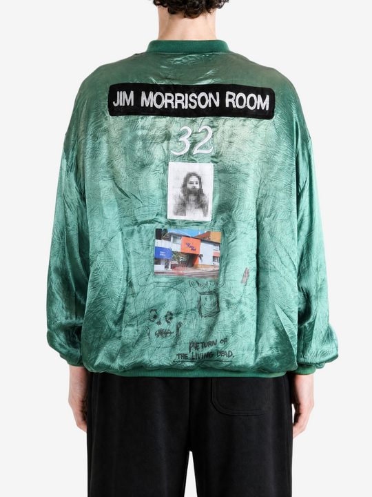 Green jacket, full body view