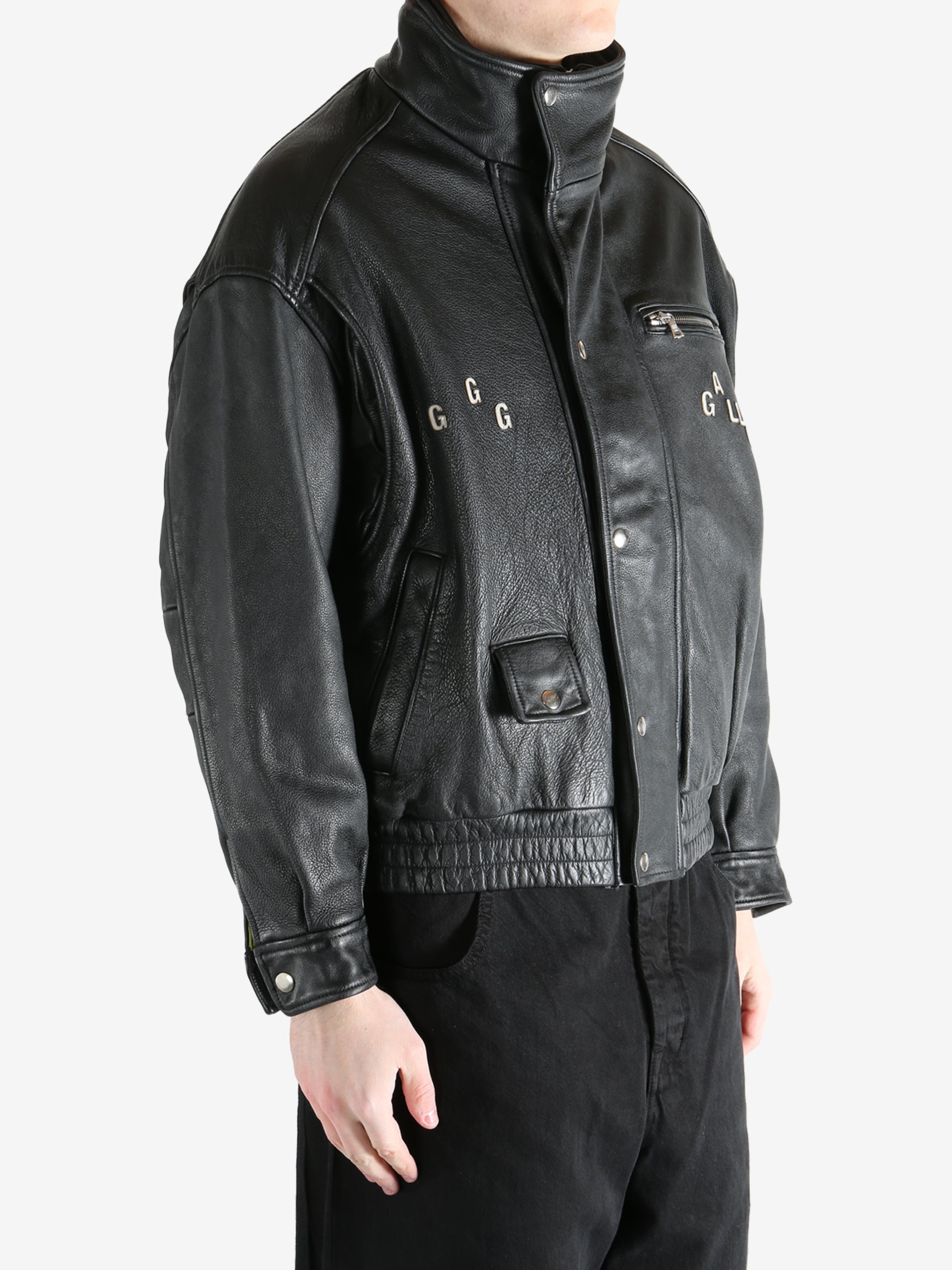 Black Jacket worn by a person, showing the jacket fit