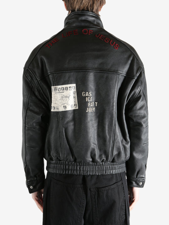 Black Jacket worn by a person, showing the jacket fit