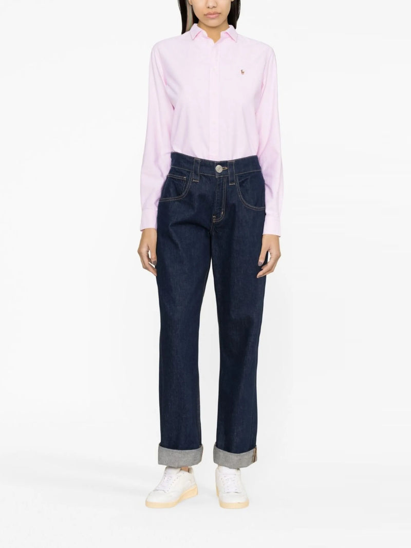 POLO RALPH LAUREN - Women Crlte St Long Sleeve Button Front Shirt