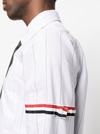 Thom Browne Stripe Oxford Armband Straight Fit Shirt