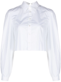 MM6 Women Crop Long-Sleeved Shirt