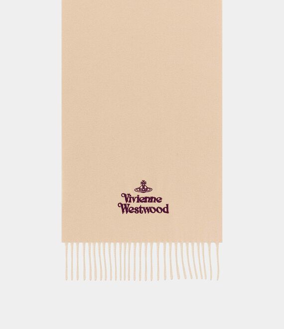 Tan scarf, front view