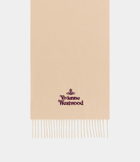 Tan scarf, front view