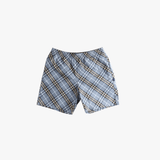 Blue shorts, front view