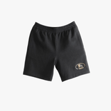 Black short, front view