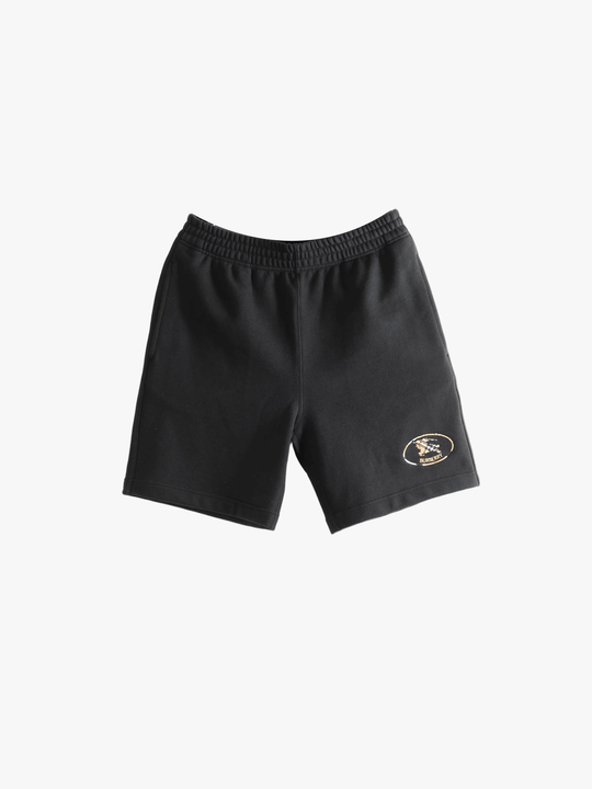 Black short, front view