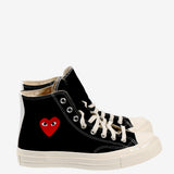 Black sneakers,front view