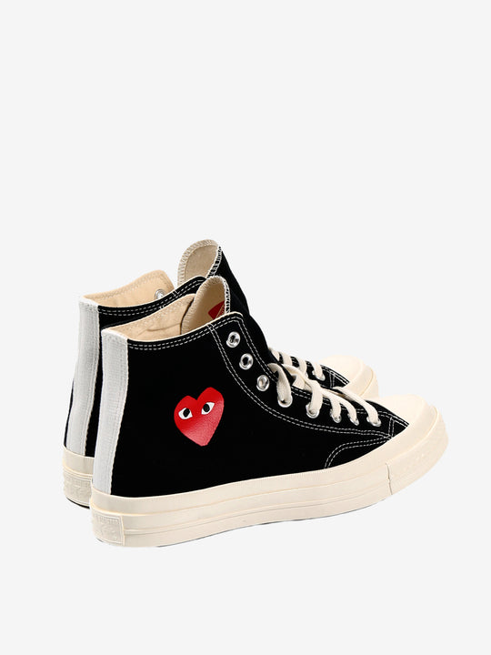 Black sneakers,back view