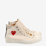COMME DES GARCONS PLAY X CONVERSE - Chuck Taylor 70 Small Red Heart High Top Sneakers