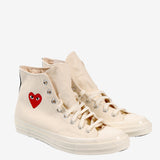 COMME DES GARCONS PLAY X CONVERSE - Chuck Taylor 70 Small Red Heart High Top Sneakers