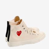 COMME DES GARCONS PLAY X CONVERSE - Chuck Taylor 70 Small Red Heart High Top Sneakers