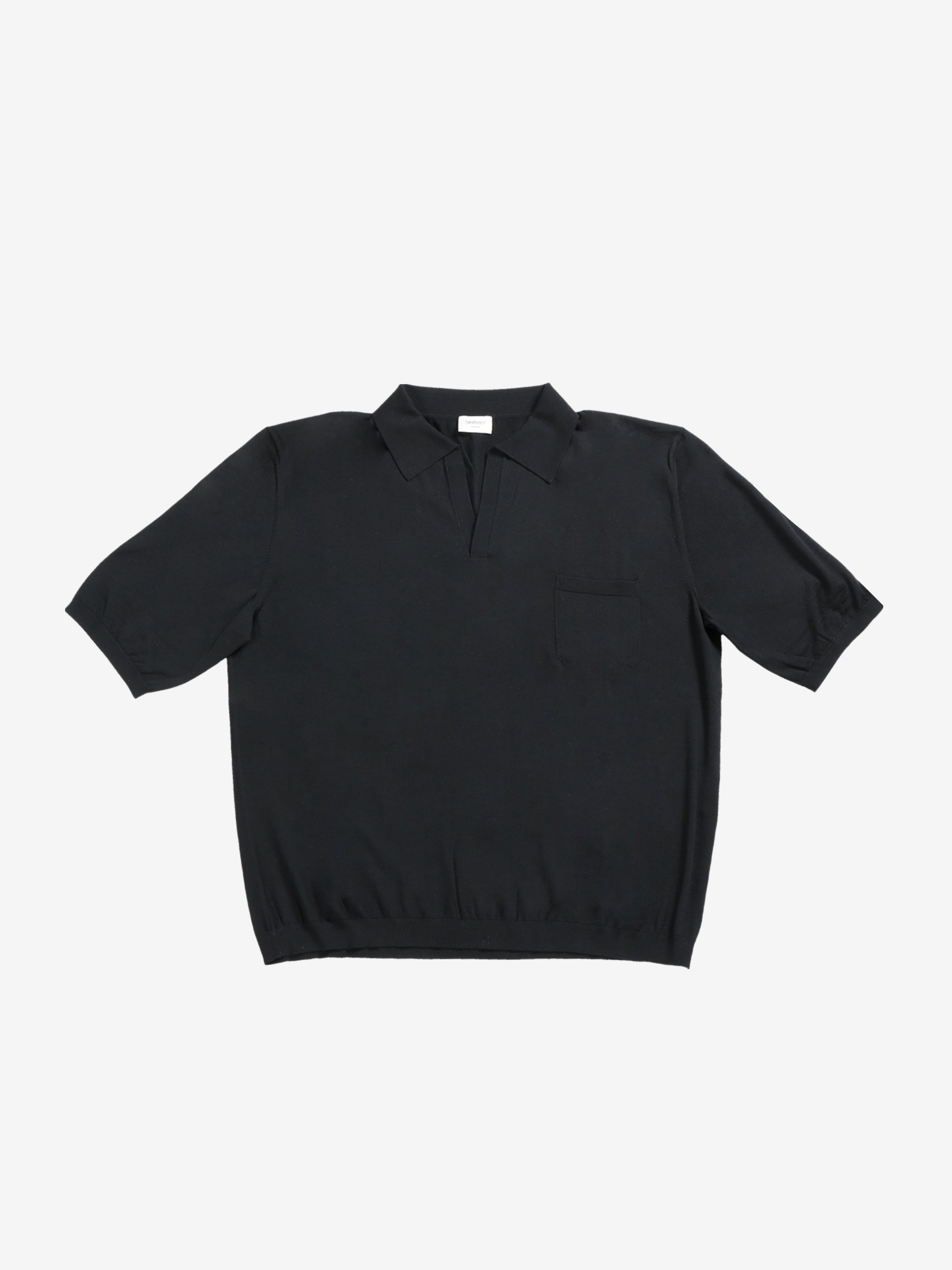 Black T-shirt, front view