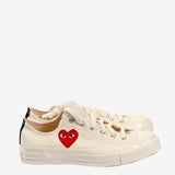 COMME DES GARCONS PLAY X CONVERSE - Chuck Taylor 70 Small Red Heart Low Top Sneakers