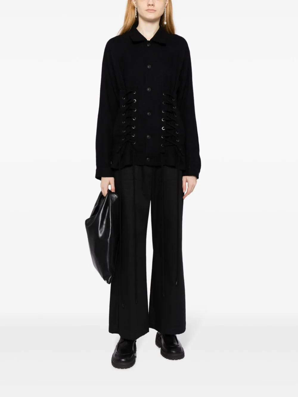 LIMI feu Yohji Yamamoto パワーショルダージャケット-